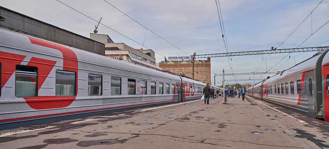 Ortsunabhängig arbeiten Transsibirische Eisenbahn